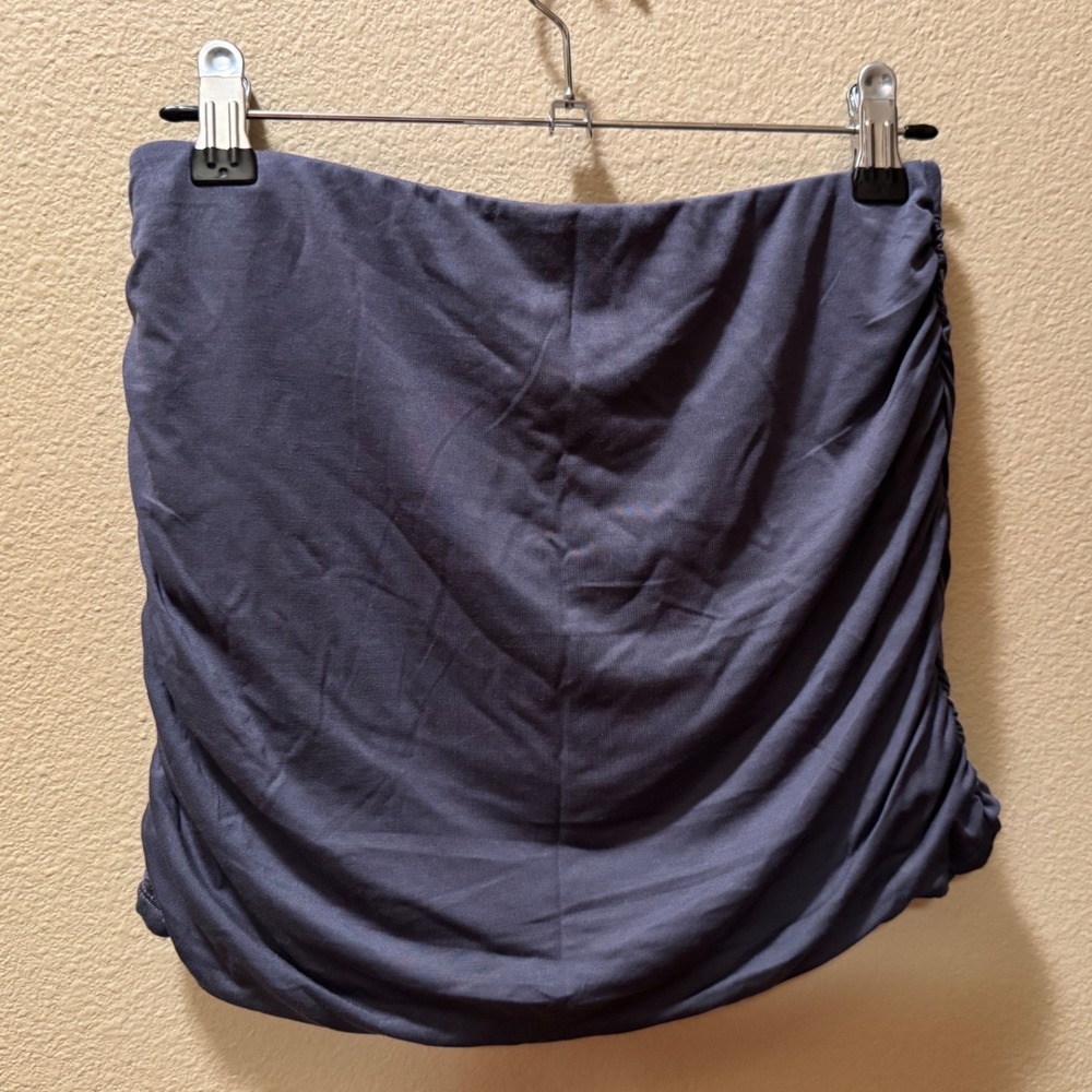 Garage Mini Ruched Skort India Ink Blue Grey XS New With Tags 100098852